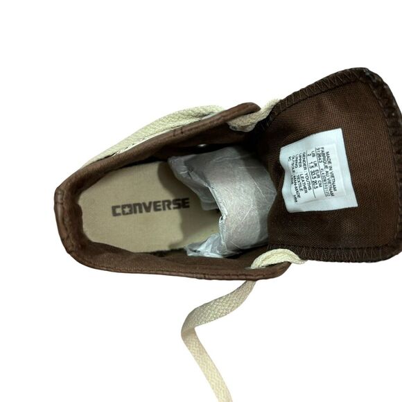Converse All-Star HI Chuck Taylor Brown Gum Leather Youth Kids Shoes sz 2 - Picture 10 of 10